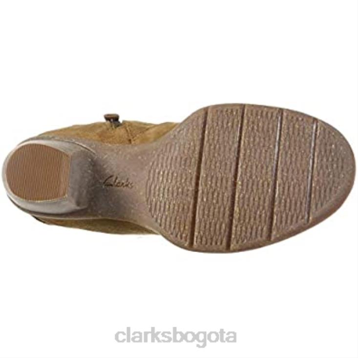 Clarks 0DX8L2635 Bota clarks carleta york de ante color canela para mujer mujer gamuza color canela
