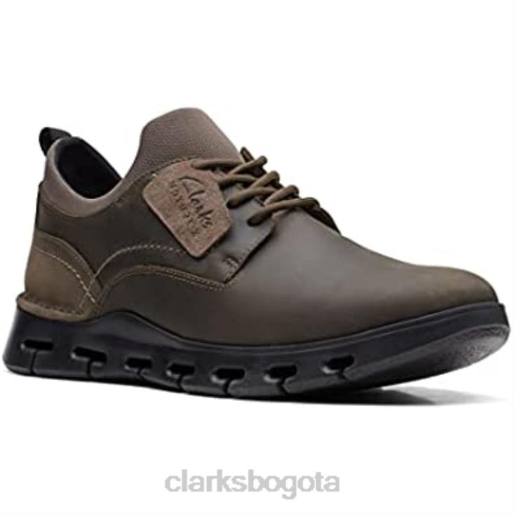 Clarks 0DX8L2639 zapatos clarks naturaleza x dos nobuk verde oliva para hombre hombres