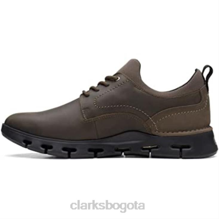 Clarks 0DX8L2639 zapatos clarks naturaleza x dos nobuk verde oliva para hombre hombres