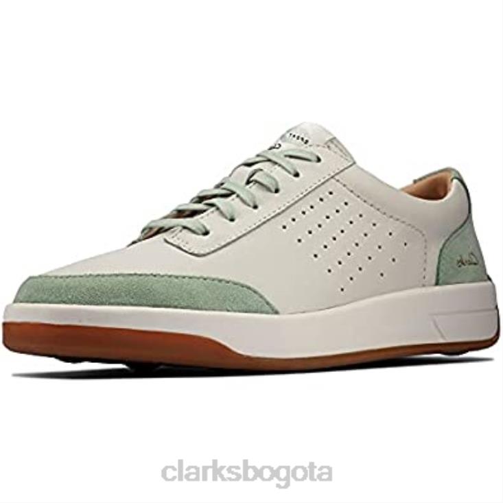 Clarks 0DX8L2640 Zapatillas casual de mujer clarks hero air lace verdes blancas mujer verde blanco