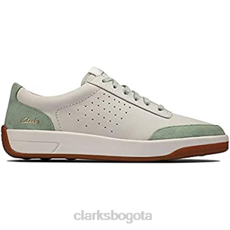 Clarks 0DX8L2640 Zapatillas casual de mujer clarks hero air lace verdes blancas mujer verde blanco
