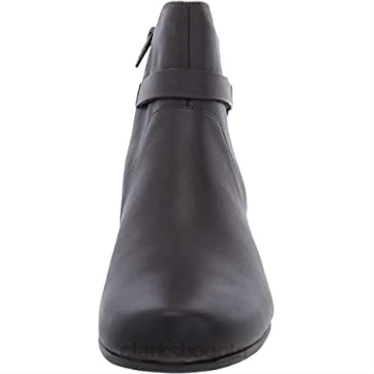 Clarks 0DX8L2643 Botín medio clarks mujer un damson de piel marrón mujer cuero marrón