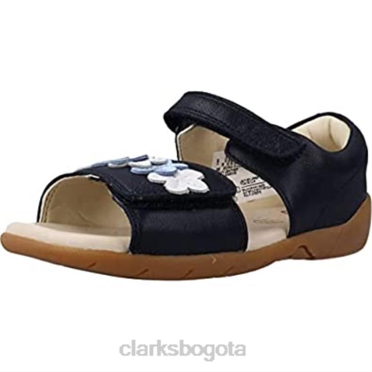 Clarks 0DX8L2646 sandalias de niña zora finch t cerradas azul marino clarks niños Azul marino