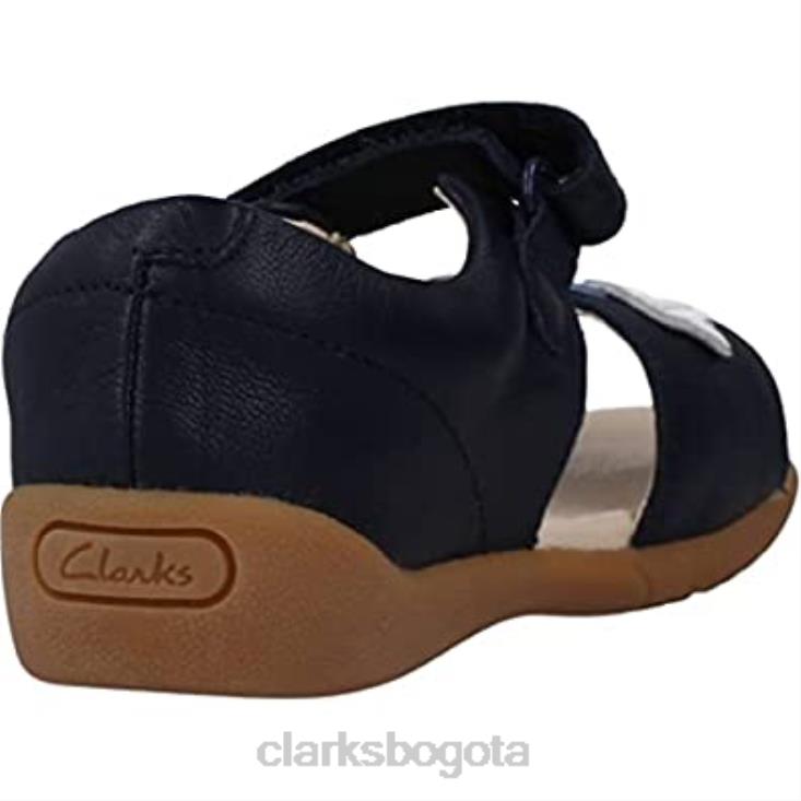 Clarks 0DX8L2646 sandalias de niña zora finch t cerradas azul marino clarks niños Azul marino