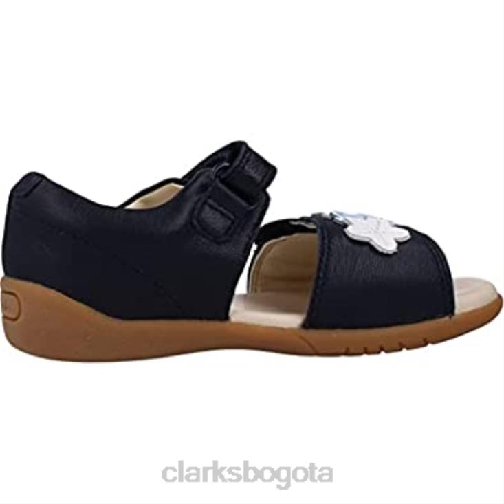 Clarks 0DX8L2646 sandalias de niña zora finch t cerradas azul marino clarks niños Azul marino