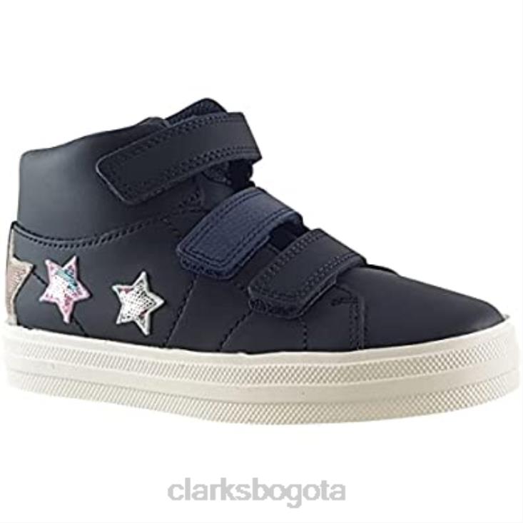 Clarks 0DX8L2653 botas nova fun piel niño azul clarks niños
