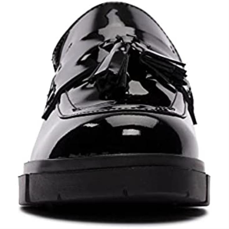 Clarks 0DX8L2658 Zapato sin cordones plano estilo mocasín clarks para mujer mocasín teala negro unisexo negro