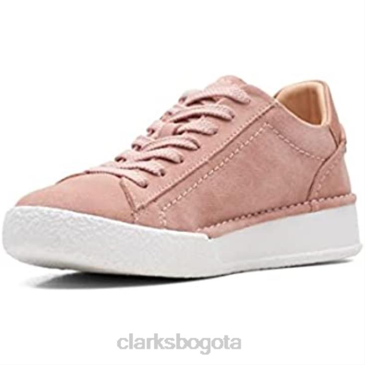 Clarks 0DX8L2662 zapatos de ante con encaje de copa artesanal clarks rojos unisexo