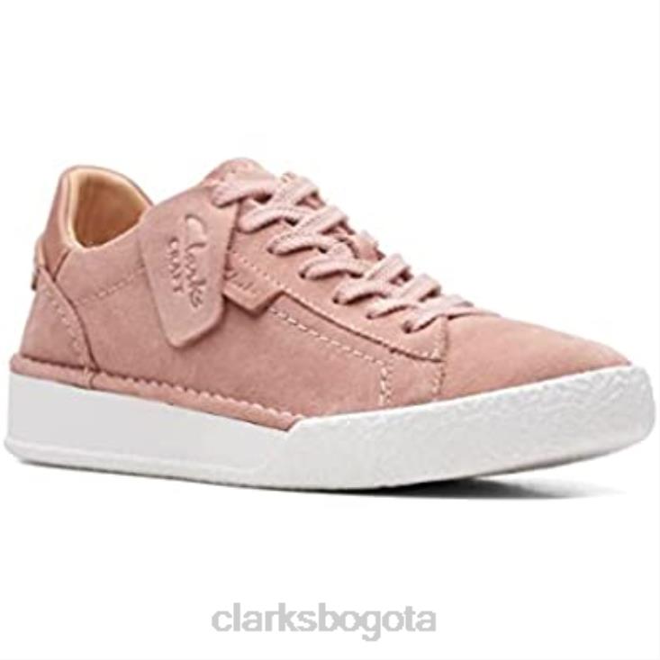 Clarks 0DX8L2662 zapatos de ante con encaje de copa artesanal clarks rojos unisexo