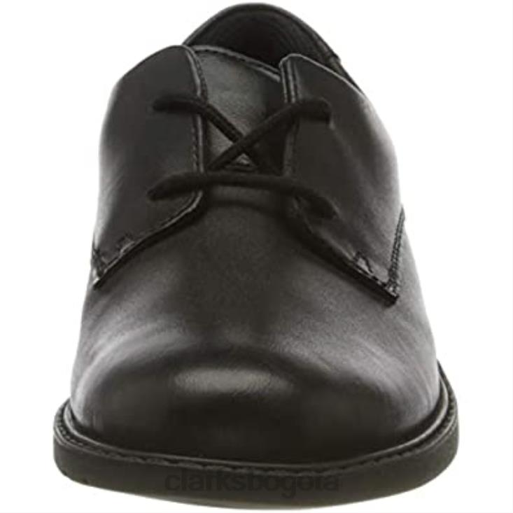 Clarks 0DX8L2665 Zapatos escolares con cordones para jóvenes clarks scala loop de cuero negro para hombre hombres cuero negro