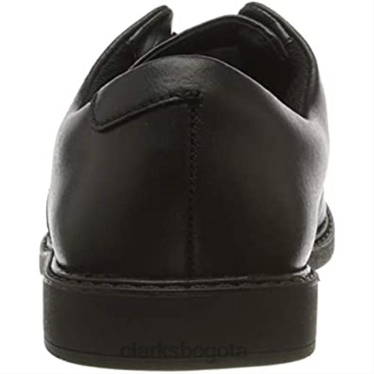 Clarks 0DX8L2665 Zapatos escolares con cordones para jóvenes clarks scala loop de cuero negro para hombre hombres cuero negro