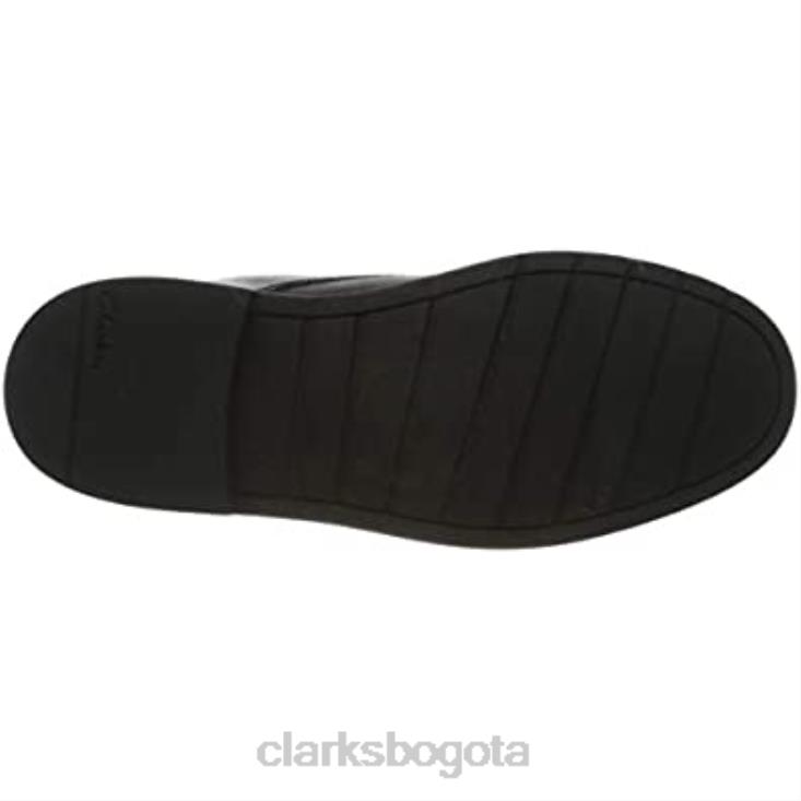 Clarks 0DX8L2665 Zapatos escolares con cordones para jóvenes clarks scala loop de cuero negro para hombre hombres cuero negro