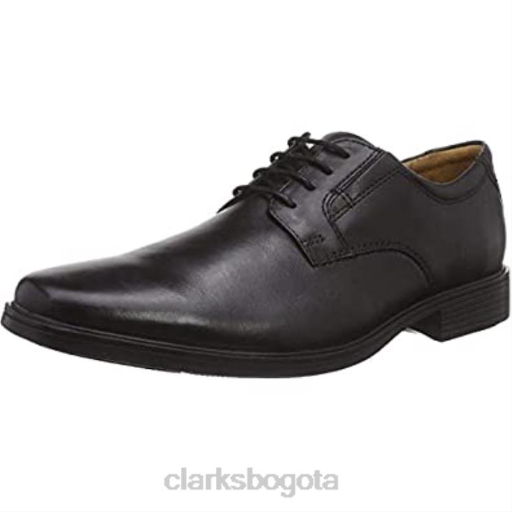 Clarks 0DX8L2666 clarks tilden pla derbys para hombre negros hombres cuero negro