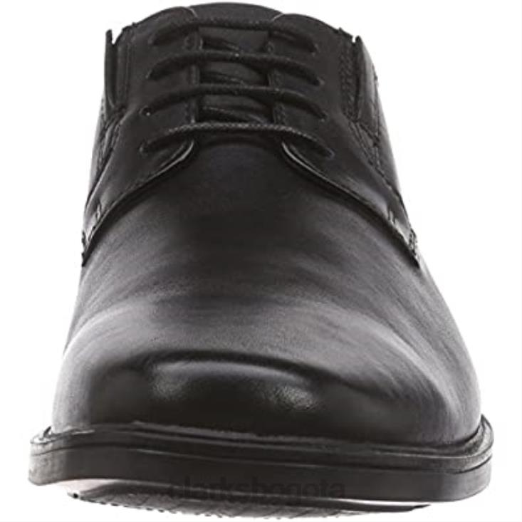 Clarks 0DX8L2666 clarks tilden pla derbys para hombre negros hombres cuero negro