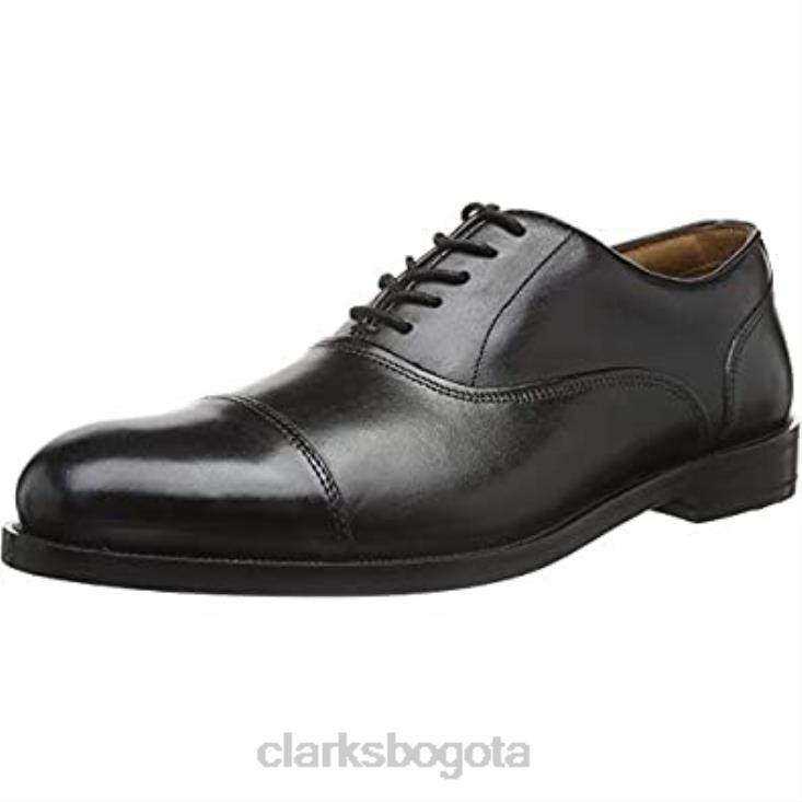 Clarks 0DX8L2667 zapatos derby coling boss negros clarks para hombre hombres cuero negro