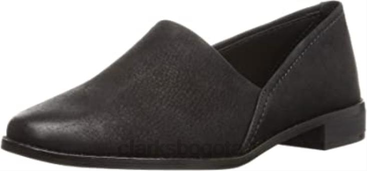 Clarks 0DX8L2668 zapatos de cuero puro fácil clarks negros unisexo