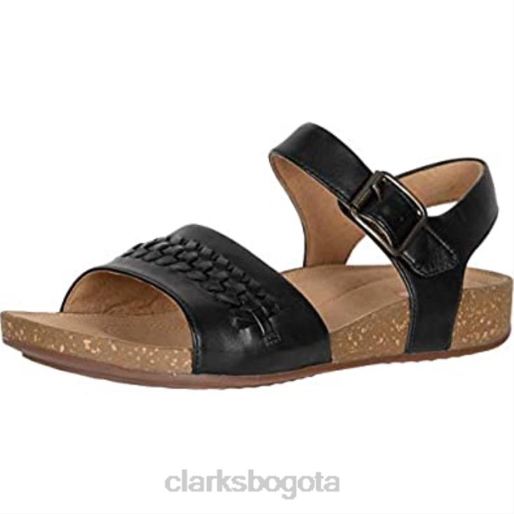 Clarks 0DX8L2669 sandalia un perri way mujer piel negra clarks mujer