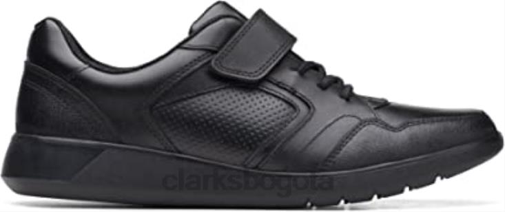 Clarks 0DX8L2674 clarks scape bright zapatos de cuero juvenil negro unisexo