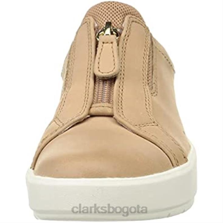 Clarks 0DX8L2675 Zapatilla clarks layton rae de piel praliné para mujer mujer cuero praliné