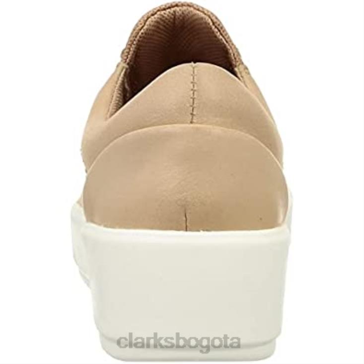 Clarks 0DX8L2675 Zapatilla clarks layton rae de piel praliné para mujer mujer cuero praliné