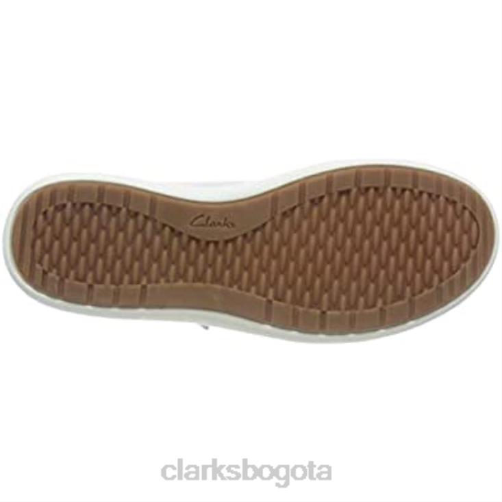 Clarks 0DX8L2676 Zapatilla Nalle Lace Mujer Piel Blanca Clarks mujer cuero blanco