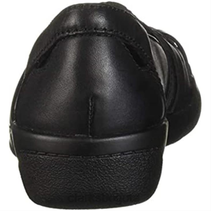 Clarks 0DX8L2677 mocasines clarks cheyn creek para mujer de cuero negro mujer cuero negro