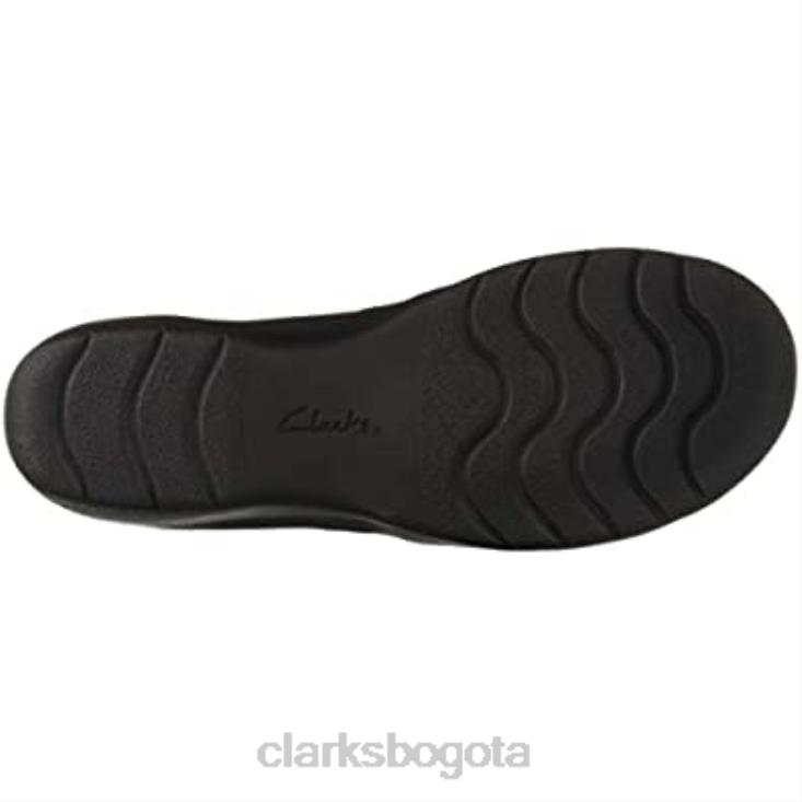 Clarks 0DX8L2677 mocasines clarks cheyn creek para mujer de cuero negro mujer cuero negro
