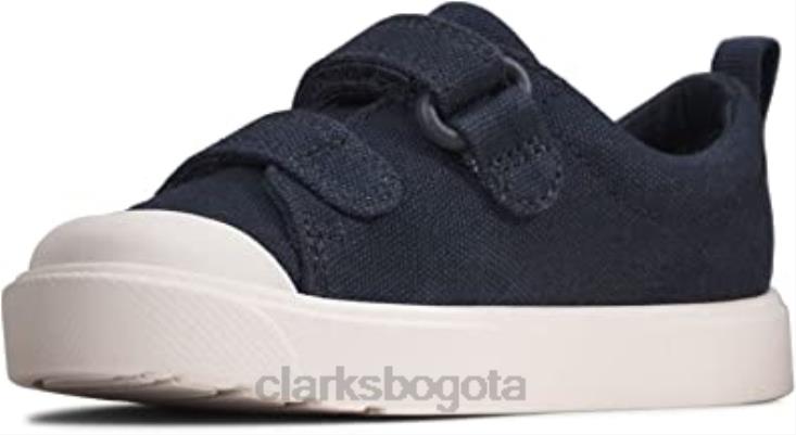 Clarks 0DX8L2679 zapatilla city bright t niño clarks lona azul marino niños lona azul marino
