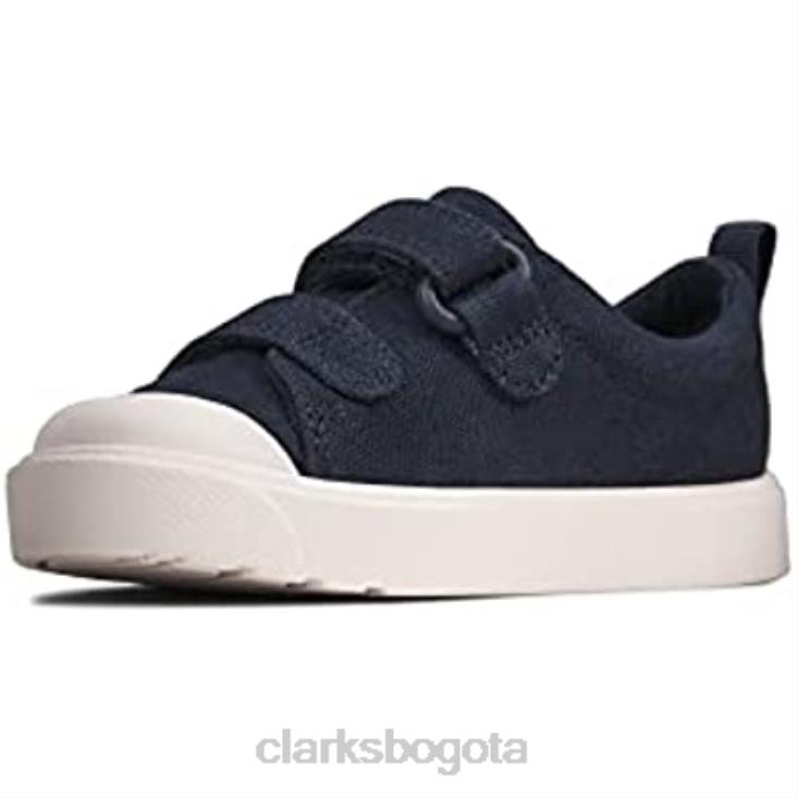 Clarks 0DX8L2679 zapatilla city bright t niño clarks lona azul marino niños lona azul marino