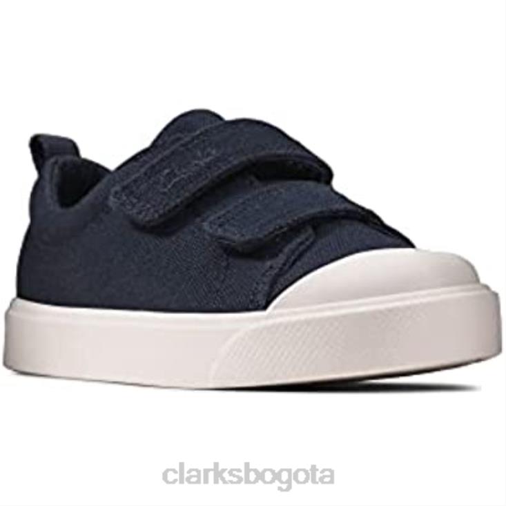 Clarks 0DX8L2679 zapatilla city bright t niño clarks lona azul marino niños lona azul marino