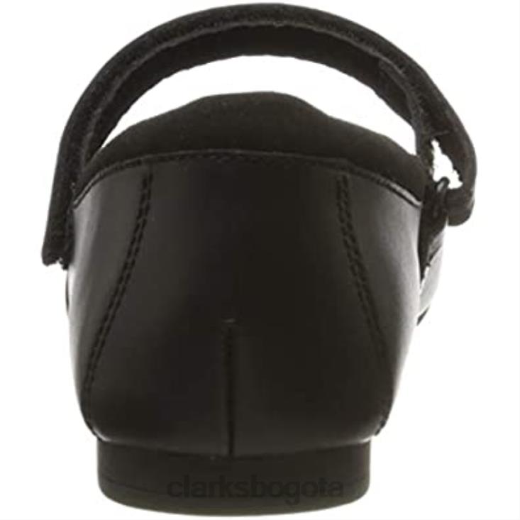 Clarks 0DX8L2681 Bailarinas clarks scala Dawn y de niña en negro niños cuero negro