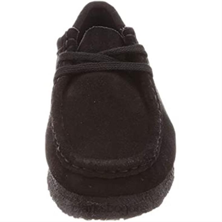 Clarks 0DX8L2682 Botas chukka clarks wallabee para mujer en negro mujer ante negro