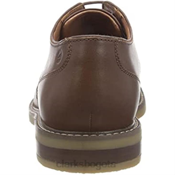 Clarks 0DX8L2684 clarks jaxen bajos oxford de cuero tostado para hombre hombres cuero marrón