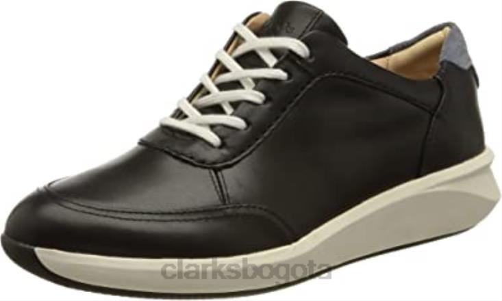 Clarks 0DX8L2686 zapatilla un rio mix para mujer cuero azul marino clarks mujer cuero azul marino