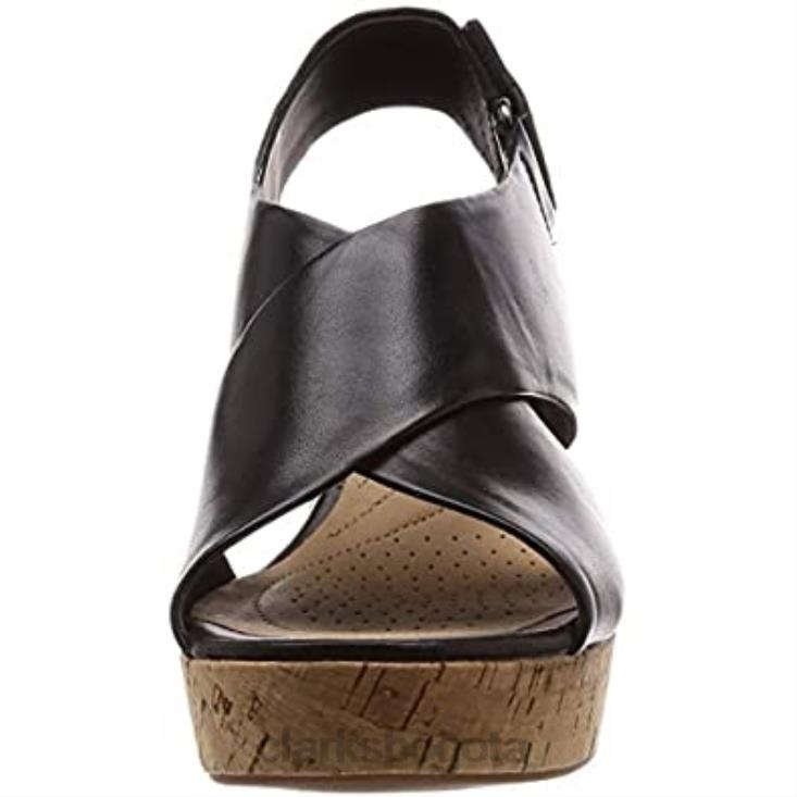 Clarks 0DX8L2692 sandalias con tira al tobillo negras 261413944 para mujer clarks mujer