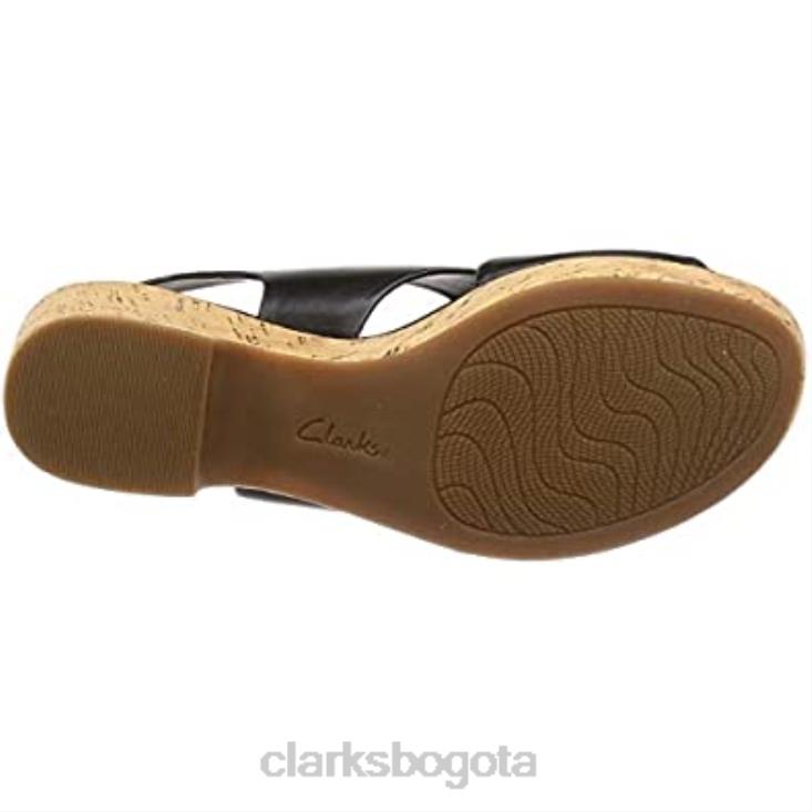 Clarks 0DX8L2692 sandalias con tira al tobillo negras 261413944 para mujer clarks mujer