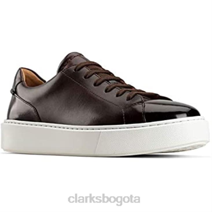 Clarks 0DX8L2694 zapato de encaje hero lite para hombre cuero marrón clarks hombres cuero marrón