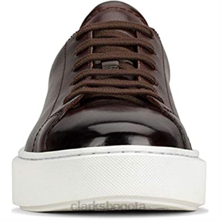 Clarks 0DX8L2694 zapato de encaje hero lite para hombre cuero marrón clarks hombres cuero marrón
