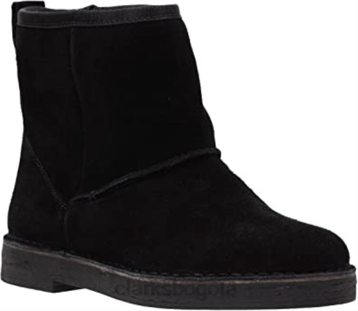 Clarks 0DX8L2697 Botas Clarks de ante negro para mujer Drafty Day mujer ante negro