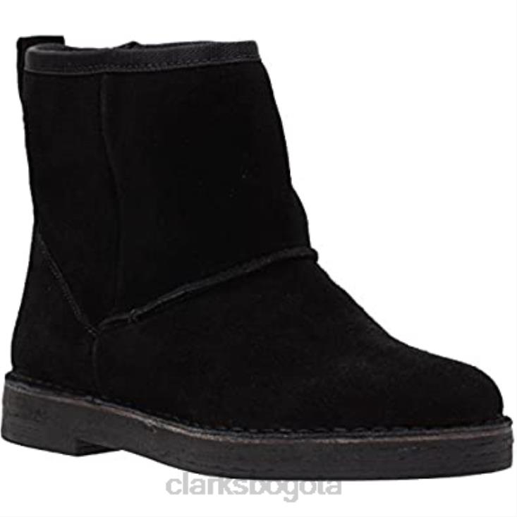 Clarks 0DX8L2697 Botas Clarks de ante negro para mujer Drafty Day mujer ante negro