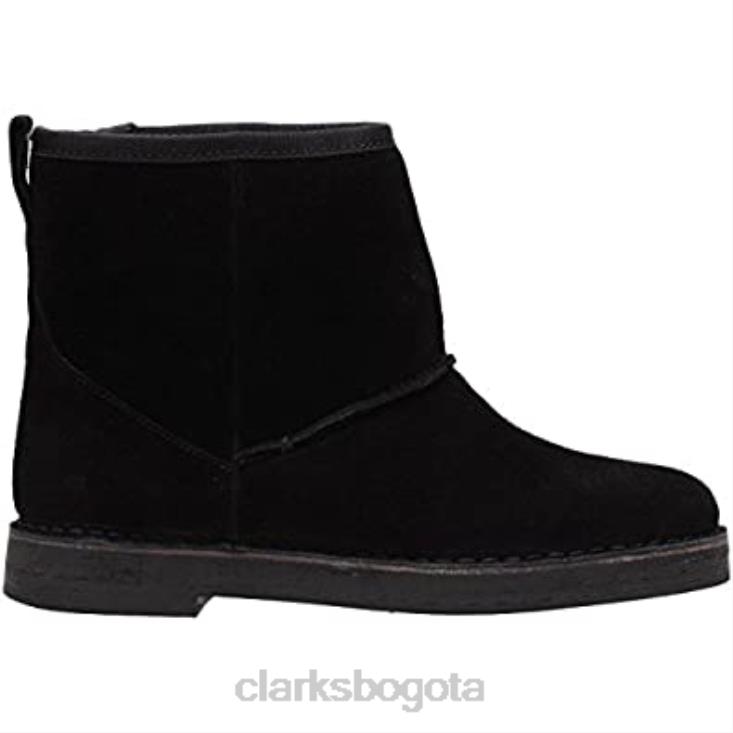 Clarks 0DX8L2697 Botas Clarks de ante negro para mujer Drafty Day mujer ante negro