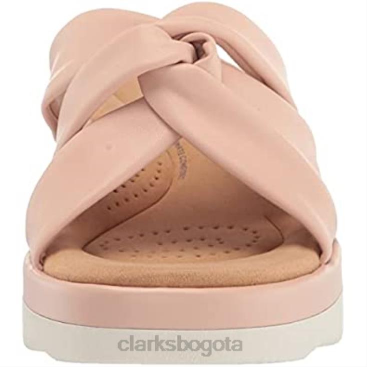 Clarks 0DX8L2698 clarks unisex-adulto clara charm sandalia de cuña rosa claro sintético unisexo sintético rosa claro