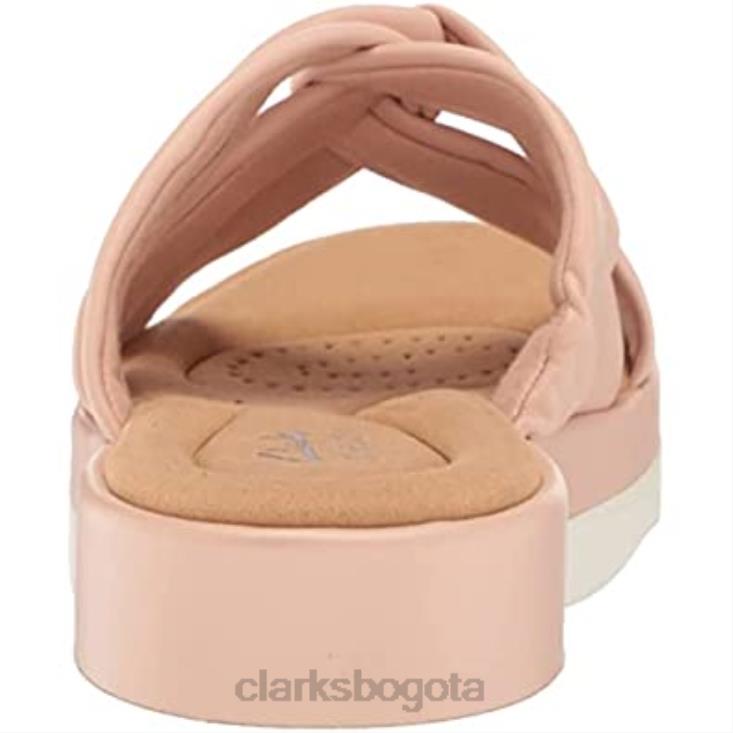 Clarks 0DX8L2698 clarks unisex-adulto clara charm sandalia de cuña rosa claro sintético unisexo sintético rosa claro