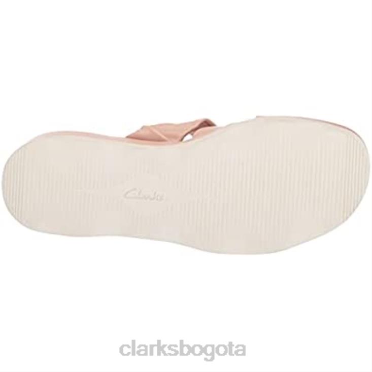 Clarks 0DX8L2698 clarks unisex-adulto clara charm sandalia de cuña rosa claro sintético unisexo sintético rosa claro