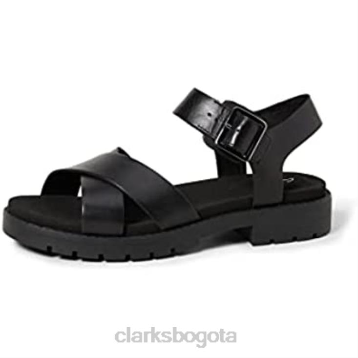 Clarks 0DX8L2702 sandalias orinoco con tira trasera para mujer negro clarks mujer cuero negro cuero negro