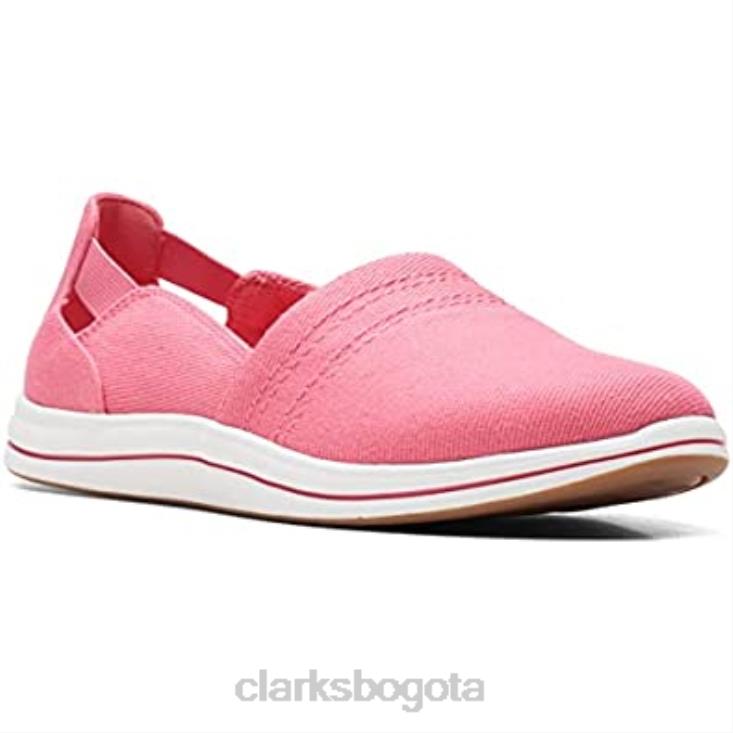 Clarks 0DX8L2705 Mocasines clarks bright coral canvas brisa para mujer mujer
