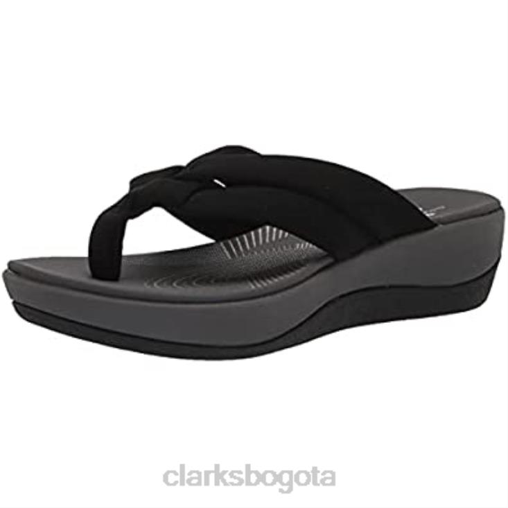Clarks 0DX8L2706 Chanclas Clarks mujer arla kaylie negro textil mujer textil negro