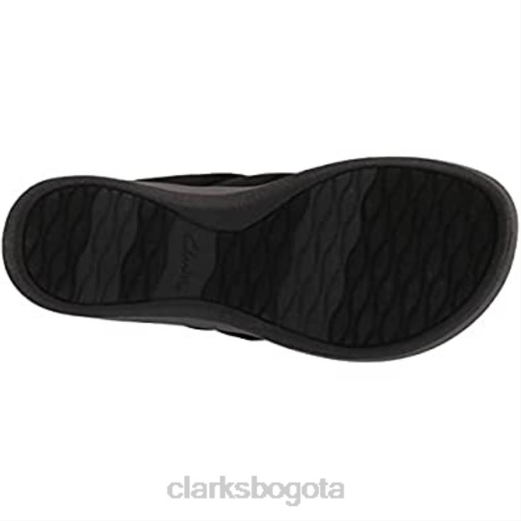 Clarks 0DX8L2706 Chanclas Clarks mujer arla kaylie negro textil mujer textil negro
