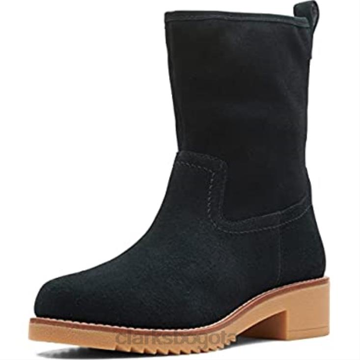 Clarks 0DX8L2707 clarks eden mid hi ante negro unisexo ante negro