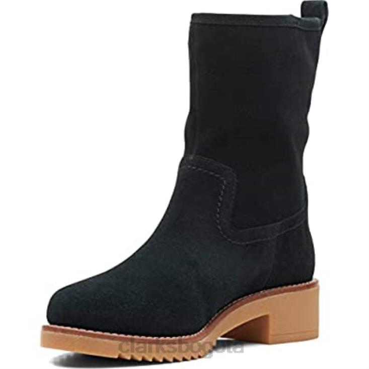 Clarks 0DX8L2707 clarks eden mid hi ante negro unisexo ante negro